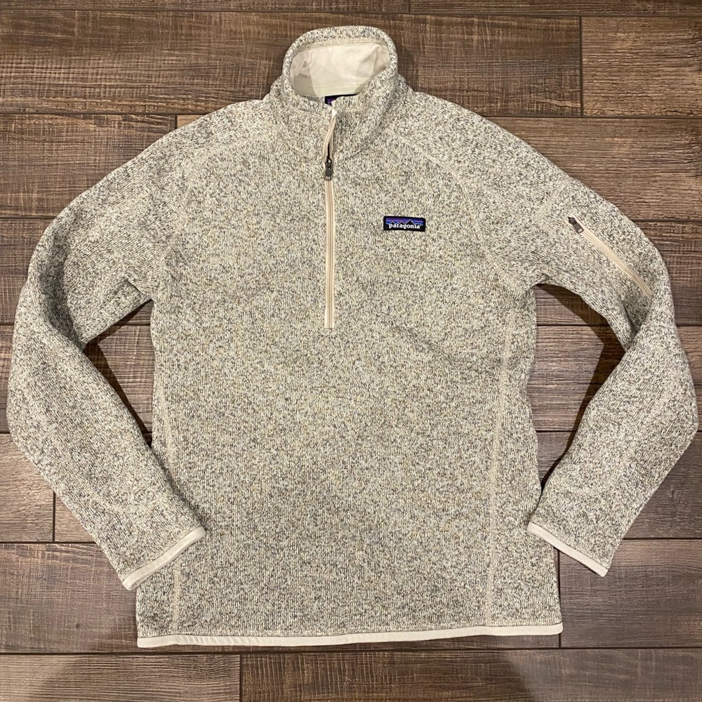 Patagonia Women's Better Sweater 1/4-Zip Fleece COLOR PELICAN/SIZE MEDIUM